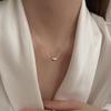 Korean Style Bean Pendant Necklace for Women - Versatile, Niche Design Clavicle Chain with Unique Personality