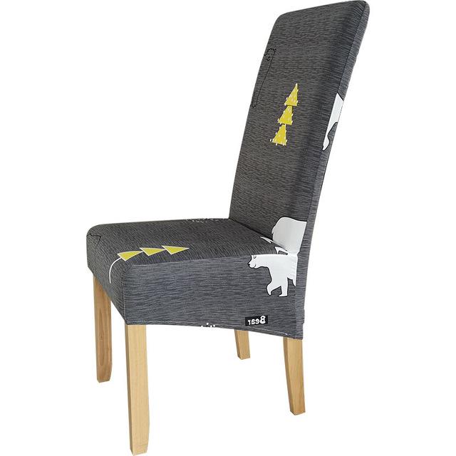 Xl Size Printed Chair Cover Geometric Look High Back Chair Covers Designed For Dining Room Area Wedding Hotel Kitchen Home Stretch Chair Case