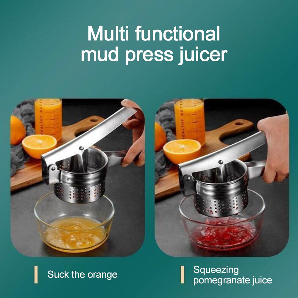 Potato Ricer with Ergonomic Handle Heavy Duty Potato Ricer Stainless Steel Vegetable Fruit Ricer for Mashed Potatoes