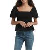 Be You Womens/Ladies Plain Square Neck Puff Sleeve Blouse