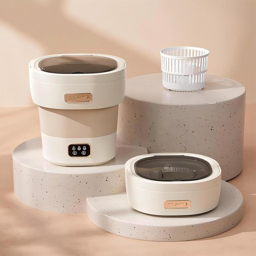 Adotpo Foldable Mini Washing 12L Large Portable Washing Machine with Manual Spin Perfect for Underwear and Baby and Single Living Machine, Capacity,