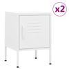 Bedside Tables 2 Pcs  35x35x51 Cm Steel