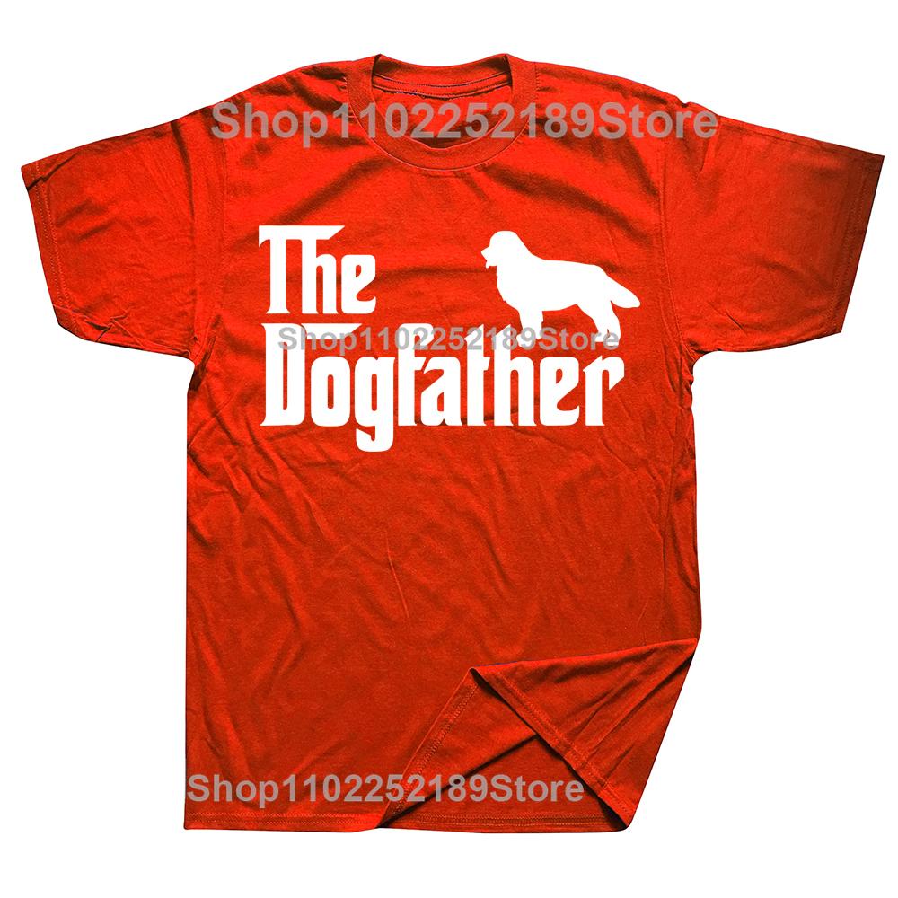 Neuheit Berner Sennenhund The DogFather T-Shirts Grafik Baumwolle Streetwear Kurzarm Geburtstagsgeschenke Sommerstil T-Shirt