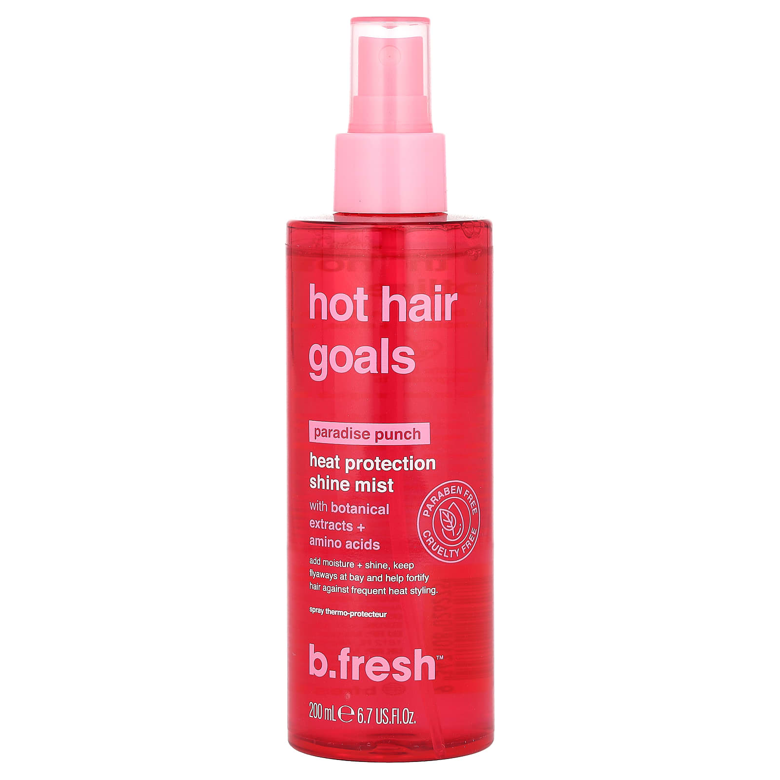 

B.Fresh, Heat Protection Shine Mist, Paradise Punch, 200Ml(6.7Fl Oz)