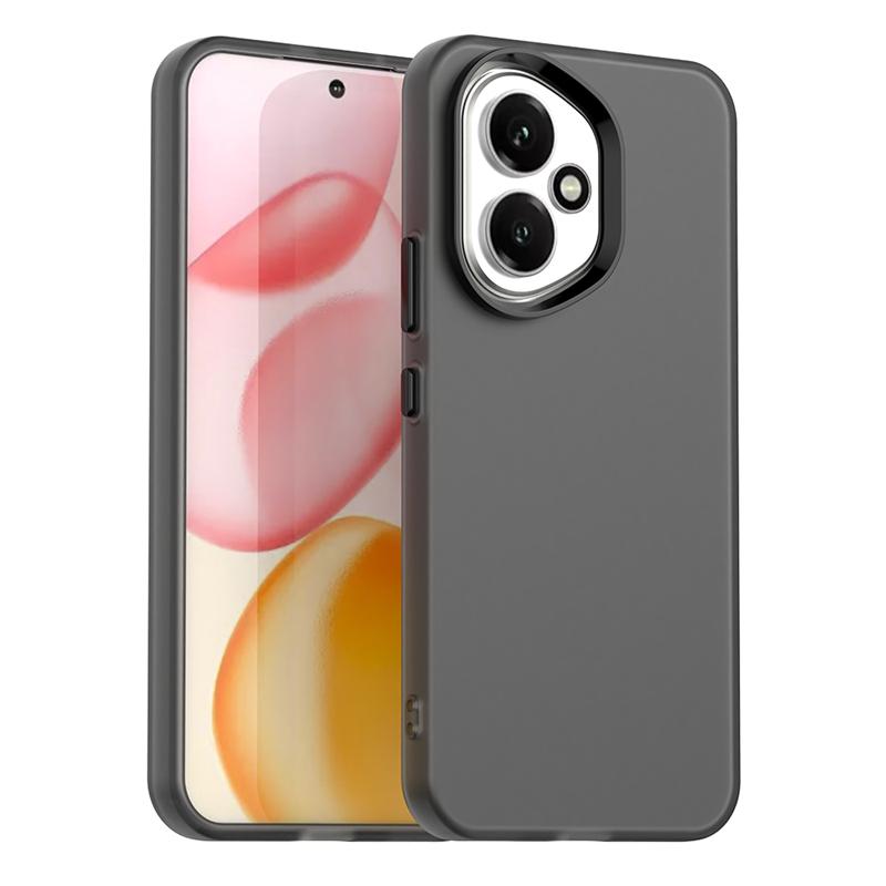 

Противоударный чехол конфетного цвета для Honor 400, матовый ПК с прозрачной задней крышкой для Honor 400 Pro, чехол для Honor 400 Honor 400 (Global) чёрный