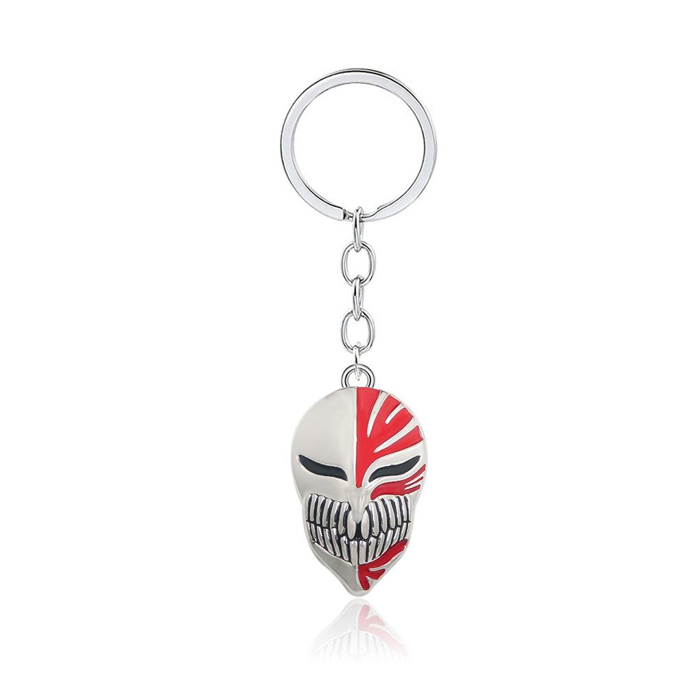 Anime BLEACH Kurosaki Ichigo False Mask Cosplay Necklace Keychain Grimmjow Necklace Cosplay Accessories Man Woman Jewelry Gifts
