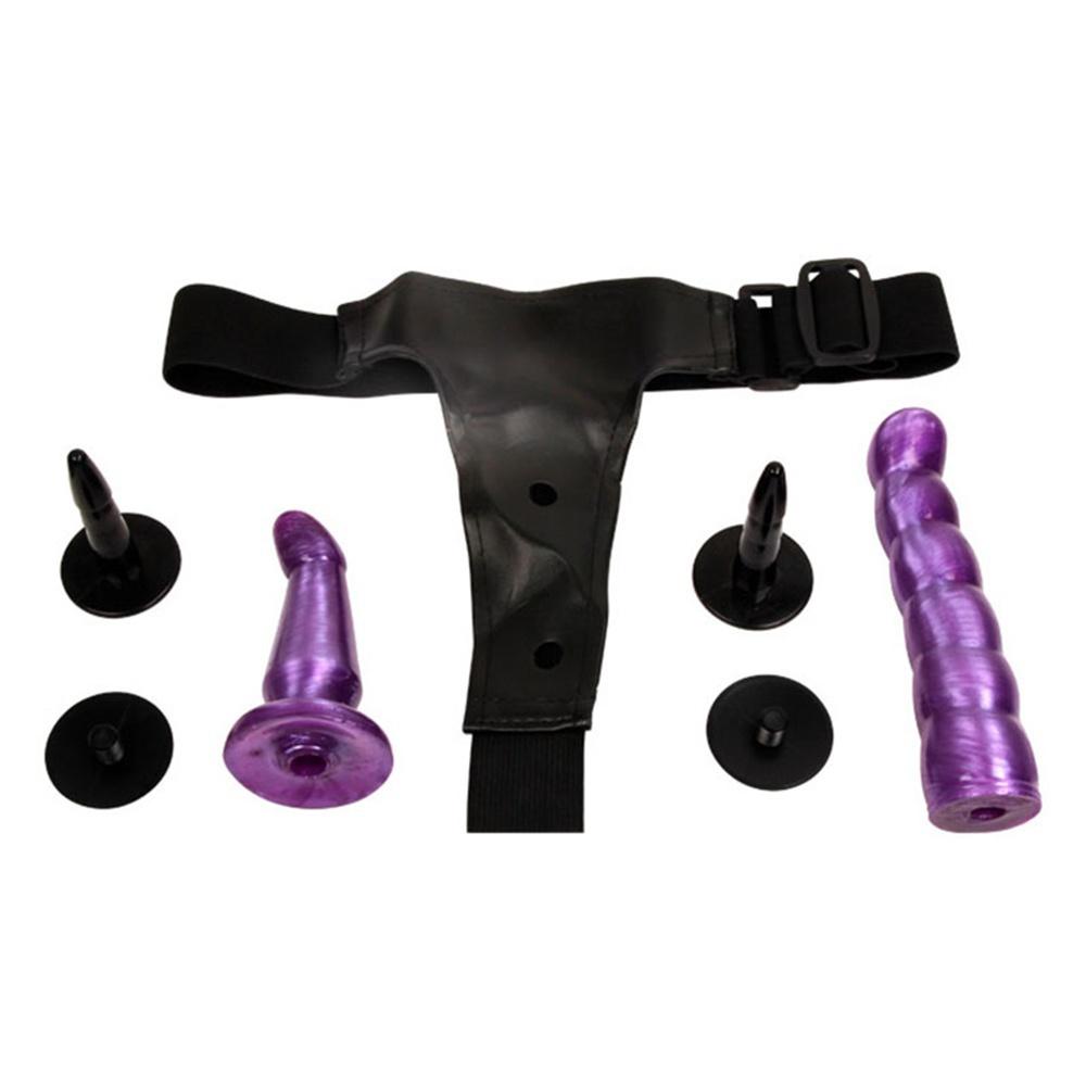 Double Strapon Realistic Dildo Ultra Elastic Harness Strap On Dildo Lesbian Strap-on Dildo Adult Sex Toys for Couples Women Gay