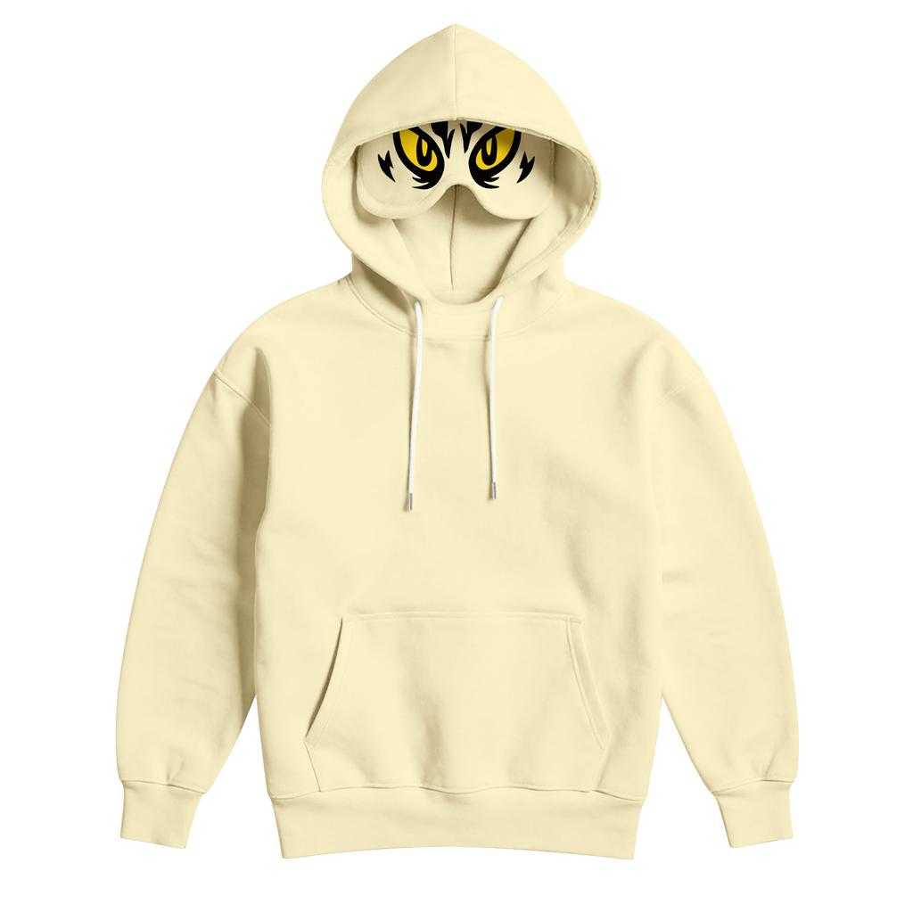 Damemote Lett langermet genser for kvinner med lommer Preppy grafisk hettegenser