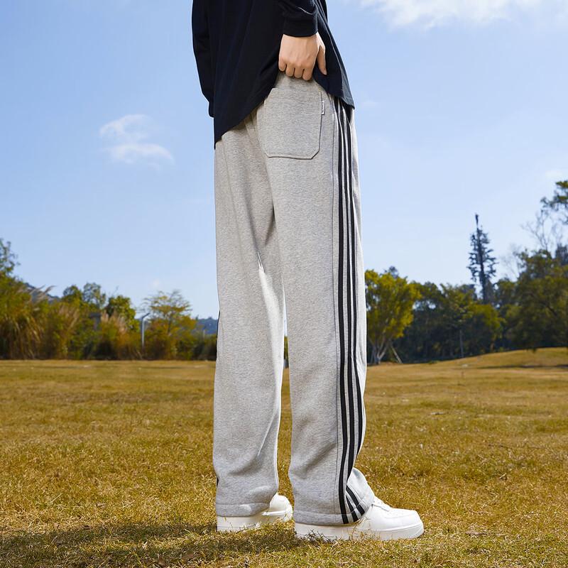 paul frank Men's Autumn Trendy Side Stripe Straight Leg Casual Sport Pants