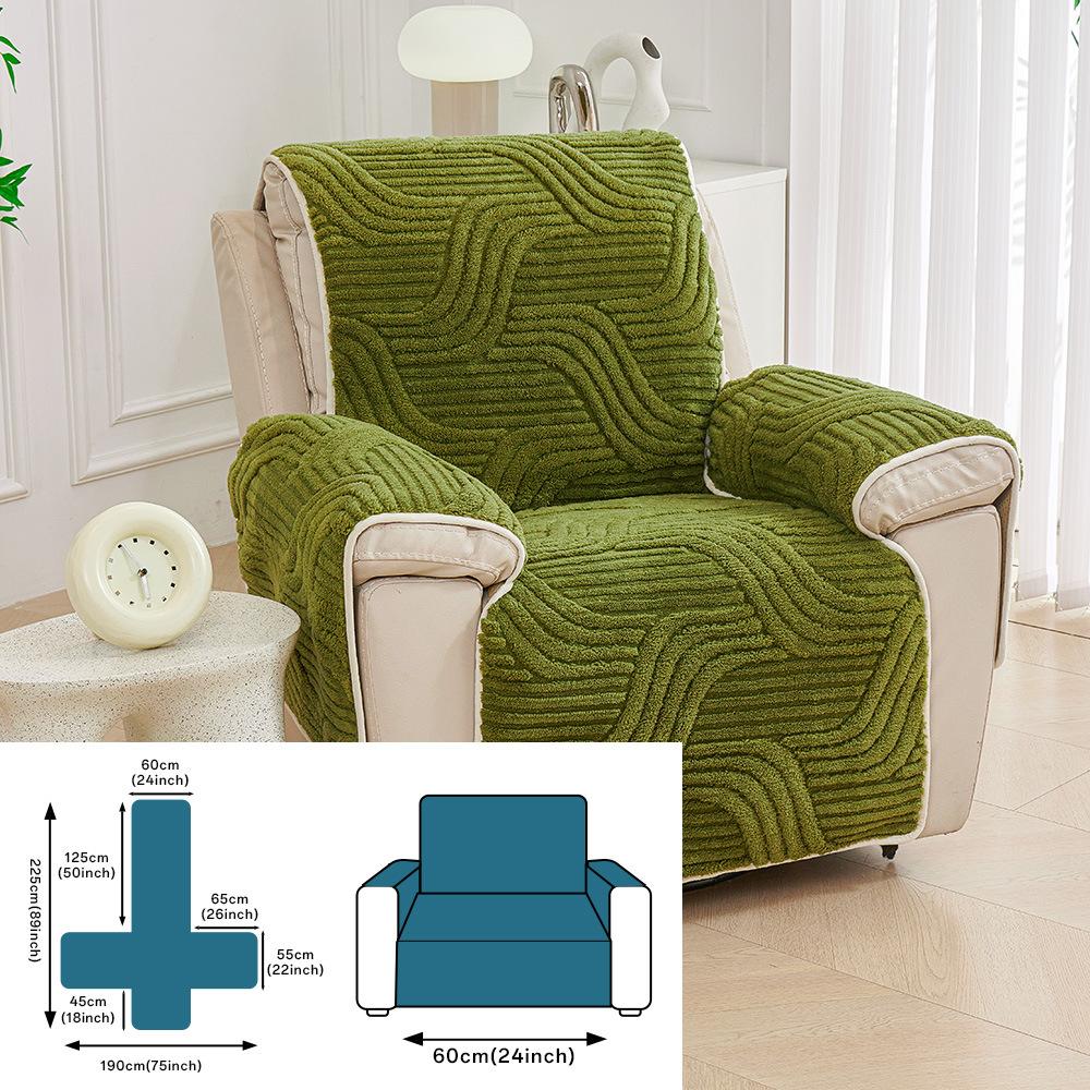 

Плюшевая подушка для дивана Chivas, нескользящая, однотонная, универсальная, для одноместного электрического дивана первого класса Chivas One-piece Single