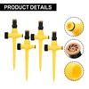 Lawn Sprinkler Irrigation System Scatter + Fog DN15 Nice PVC Parts Single Nozzle + Series Yellow 265X105X25mm Accessories