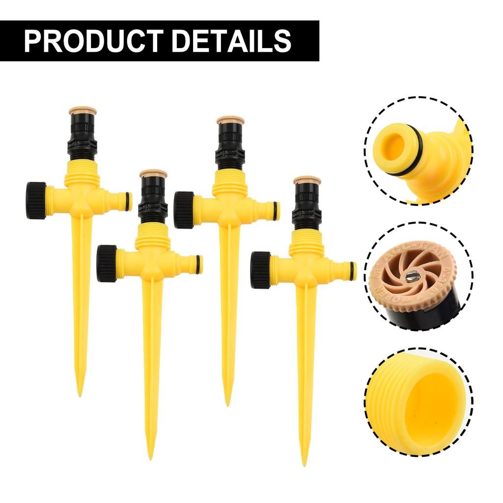 Lawn Sprinkler Irrigation System Scatter + Fog DN15 Nice PVC Parts Single Nozzle + Series Yellow 265X105X25mm Accessories