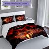 3pcs World of Warcraft characters2 pattern bedding set duvet cover set includes duvet cover &pillowcases, perfect all season bedroom decoration & gift