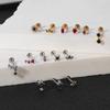 12Pcs Labret Piercing Jewelry Summer Series Lip Studs Gold Silver Lip Ear Piercing Jewelry Set