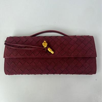Herbst und Winter 2025 matte gewebte Tasche Abendtasche Wind Hand lang Mode