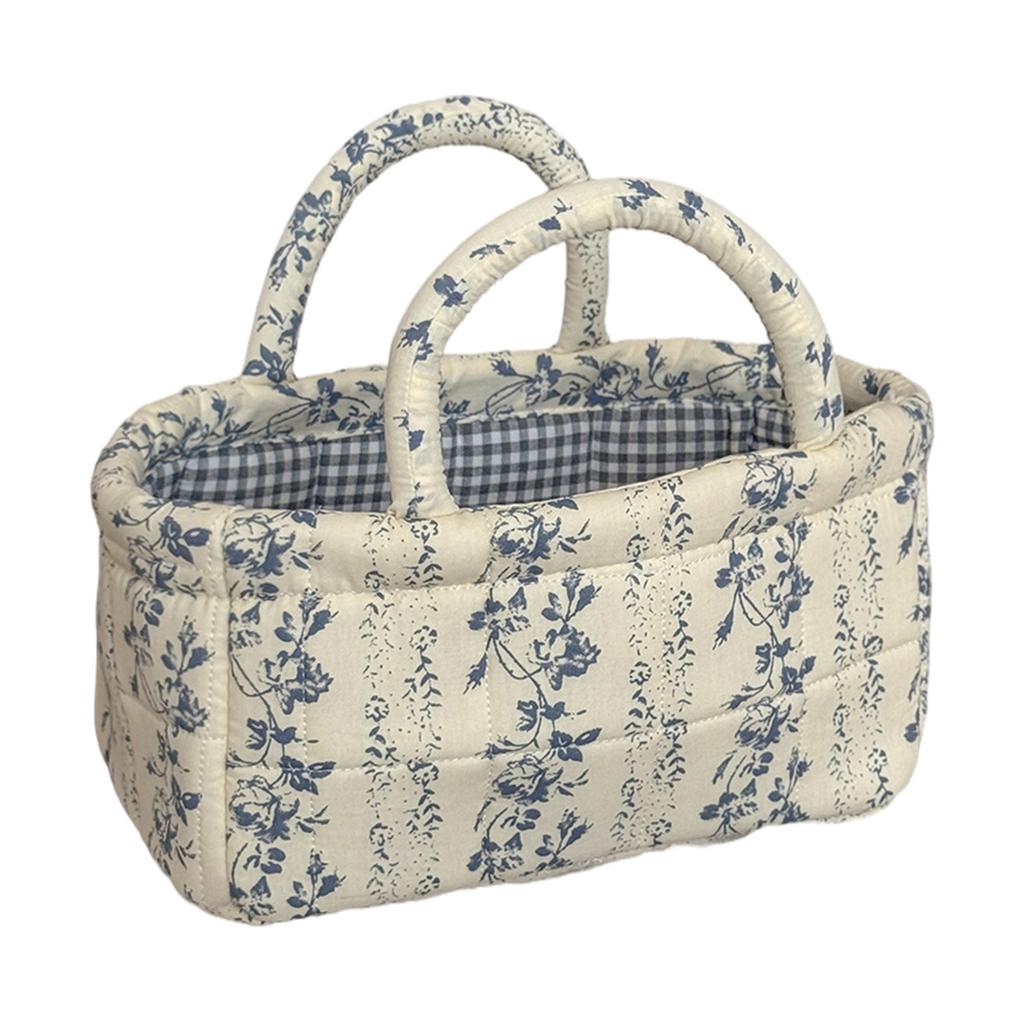 Boho Fabric Storage Basket Collapsible Quilted Storage Hamper Large Capacity Lightweight for Nursery Bedroom Laundrys Room Decor