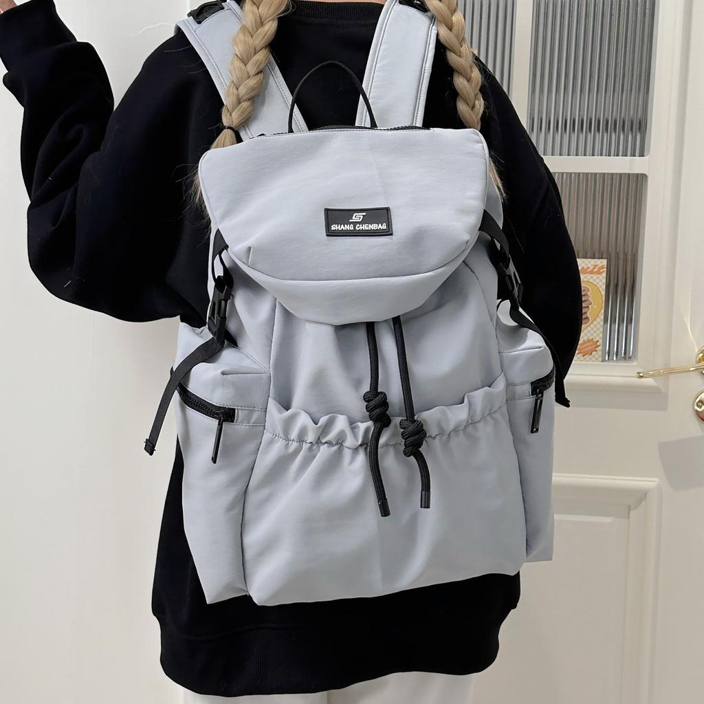 2025 Nova Mochila Casual de Viagem de Grande Capacidade com Duas Alças Mochila Escolar para Estudantes Universitários e do Ensino Médio Mochila para Uso Externo e no Trajeto Bucke