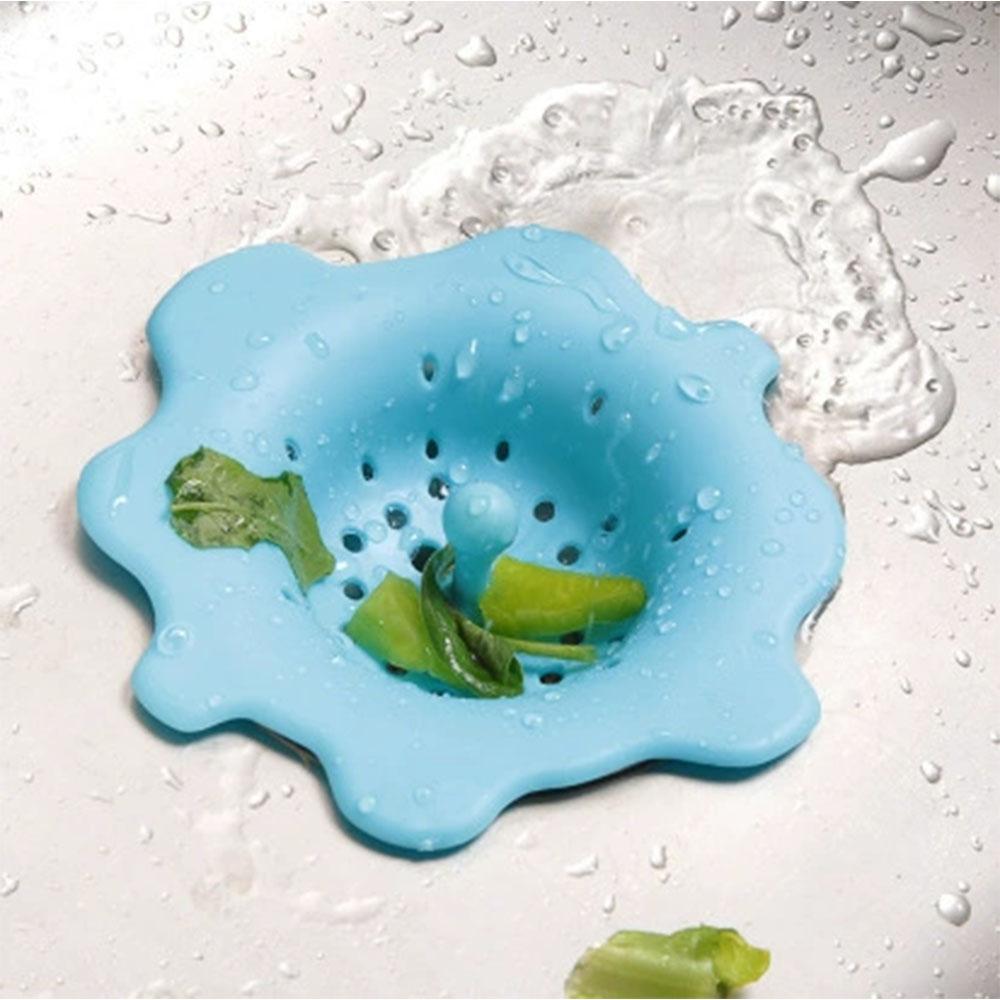 Creative Silicone Kitchen Sink Strainer Filter Round Shape Sewer Drain Cover Stopper
