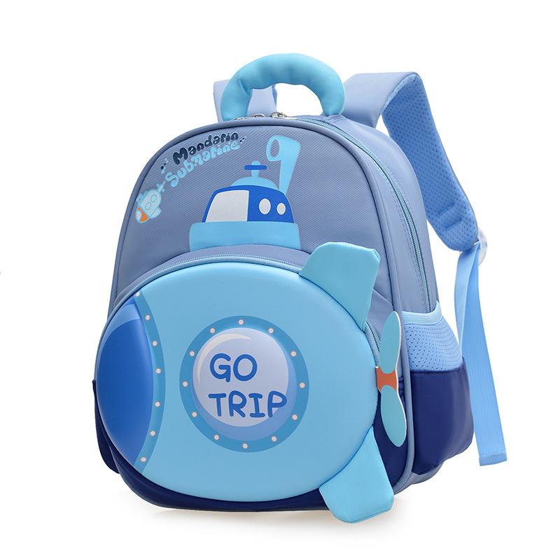 

New Submarine Rocket Kindergarten Schoolbag Children s Schoolbag Baby Cartoon Backpack 33*26*13cm