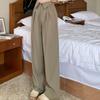 Loose Casual Pants Women Workout Trousers Wide Leg Pants Retro Flip Up Suit Pants  Female