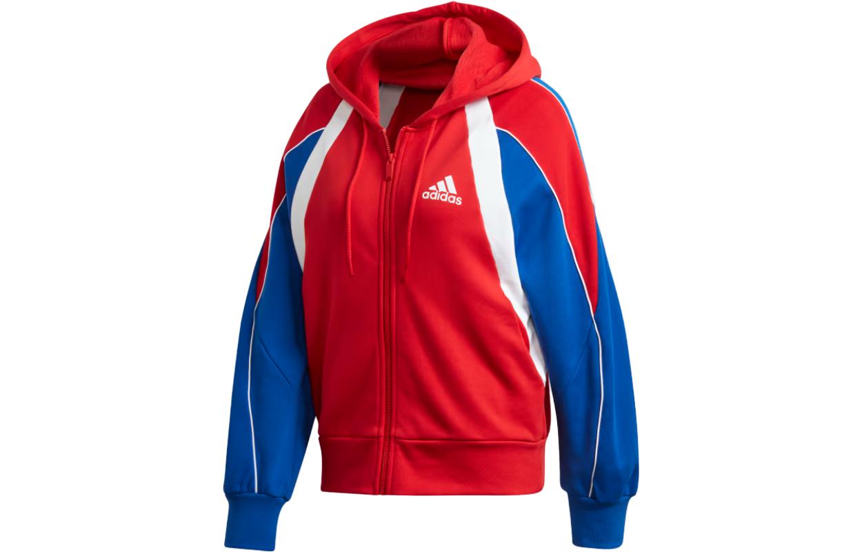 

Adidas COLORBLOCK Jackets Women s Red Hooded Moderate Other FS2455 M