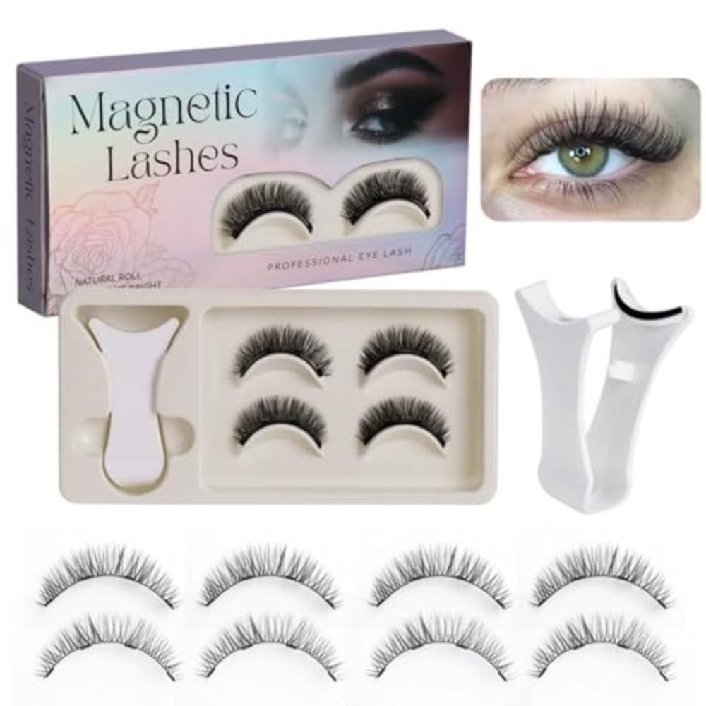 Mit Applikator Magnetische Wimpern Natürlicher Look Falsche Wimpern Heiße Fake Lashes Tägliches Tragen