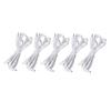 5pcs Replacement Electrode Wires 2.35mm 2 Pin Connector Electrodes Lead Wire for TENS Massager White