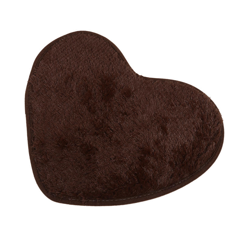 Heart Shaped Rugs Soft Non Slip Doormat Washable Water Absorbent Rugs for Home Entrance Bathroom Shower Floor Decor