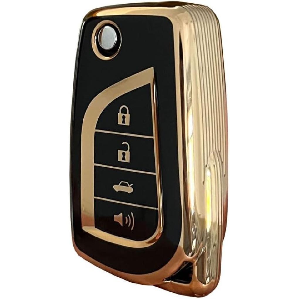 Weiches TPU für Toyota Schlüsselanhänger-Abdeckung, Zubehör, passend für Toyota Fortuner Tundra Camry RAV4 Highlander Corolla