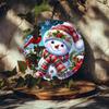 Vintage Snowman Metal Wall Art Rustic Holiday Decor