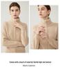 Women's Elegant Cashmere Cardigan: Winter 2026, Double Zipper, Loose Fit, Lapel Base Layer, Warm Outerwear
