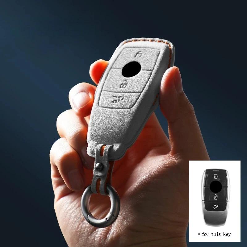 Car Key Case Cover for E300L C260L C200L A200L GLB A C E S G Class GLC CLE CLA GLS W177 W205 W222Car Key Protection Accessories 7HD