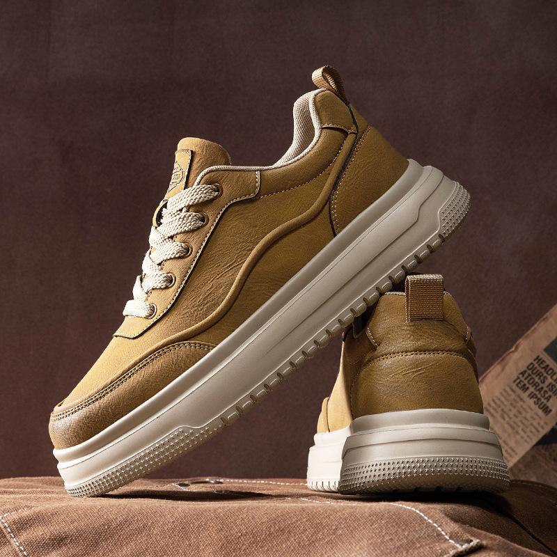 Retro new autumn breathable and lightweight sports and leisure board shoes thick-soled high-tide shoes