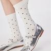 Polka Dot Socks Children's Trendy Polka Dot Mid Tube Socks Straight Board Cotton Socks Spring and Autumn Japanese Pile Socks Women's Socks