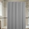 Plastic Shower Liner, Modern Solid Color Bathroom Curtain, Waterproof Shower Curtain with Metal Grommets for Bathroom Decor