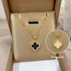 **Lively Women's Necklace: Titanium Steel & Gold-Plated Copper Clavicle Chain**