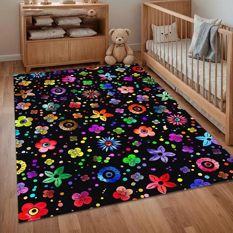 

Cute Children s Carpets Star Element Floor Mats Bedroom Children s Room Anti Slip and Easy Clean Children Learning To Climb Rugs 50cmx80cm