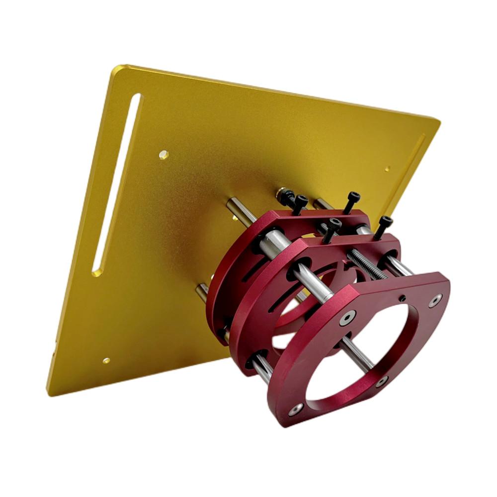 Aluminum Router Lift Kit, Router Plate for 65mm Diameter Motors, Woodworking Router Table Accessory