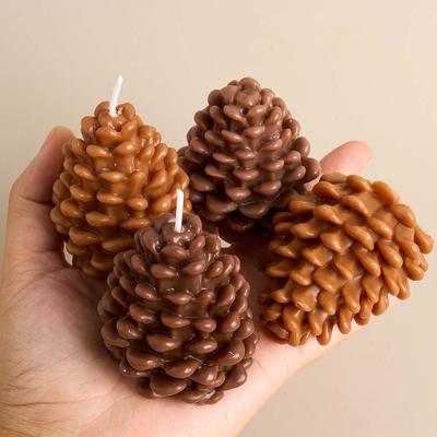 3D Pine Cone Silicone Mold DIY Christmas Ornament Candle Molds Soap Plaster Epoxy Resin Craft Gifts Making Mould Home Decor
