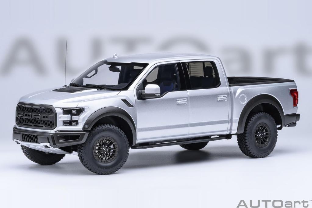 AUTOart Ford Raptor Supercrew 2019 Finished Model 72950 1/18 F-150 (Metallic Silver)