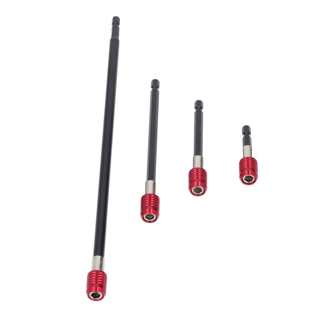 4 Pcs Drill Bit Extension Set 60mm 100mm 150mm 300mm 14 Inch Hex Shank Strong Magnetic Drill Bit