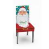 Christmas Tablecloth Chair Cover Kitchen Dining Table Decorations Santa Claus Print Family Rectangular Party Table Chair Covers Christmas Ornaments