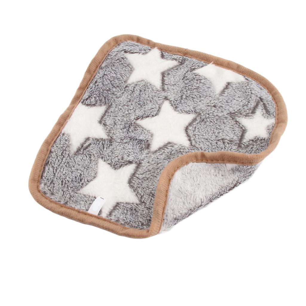 Grey Pet Blanket Warm Soft Comfortable Star Pattern Fashionable Plush Dog Throws Cat Blanket for