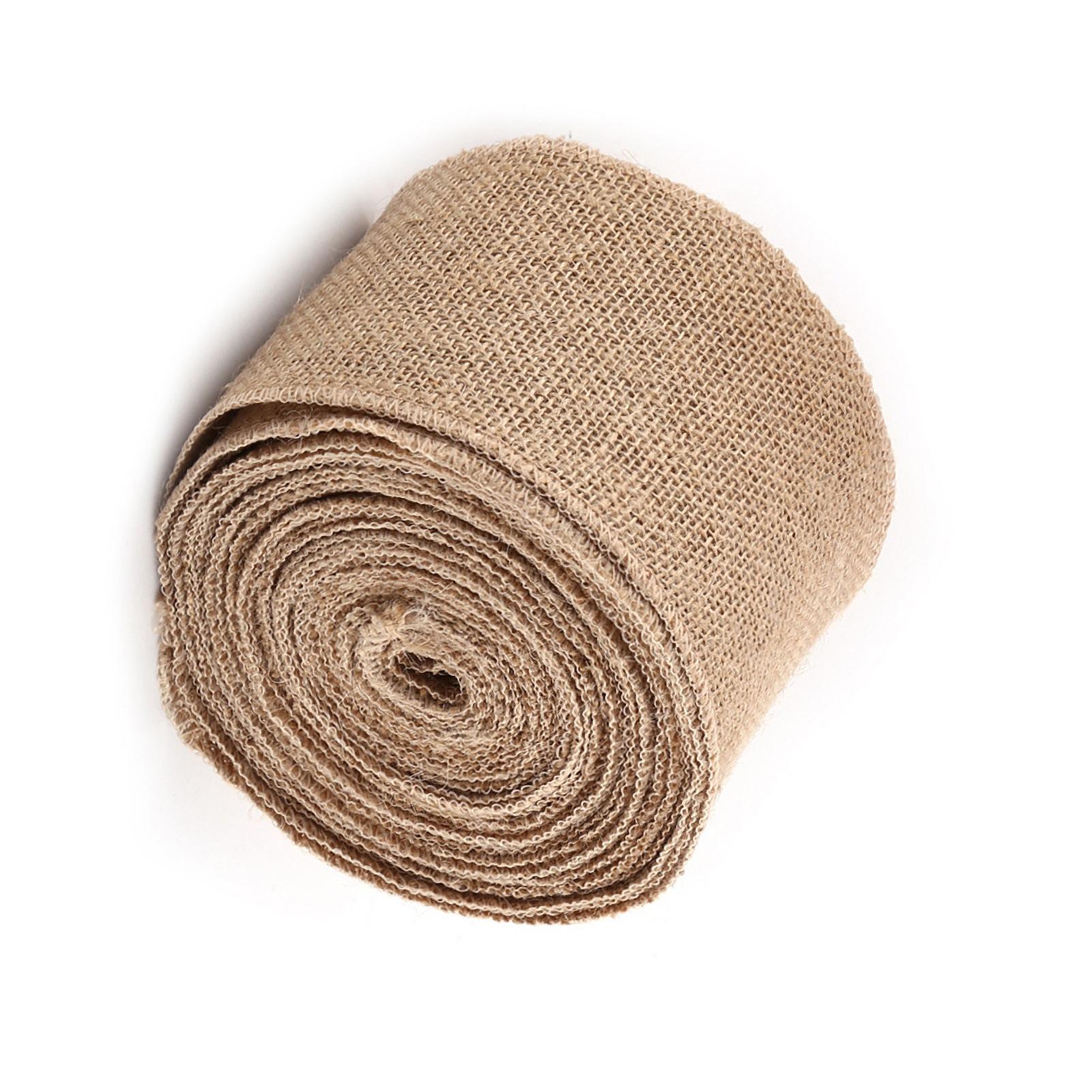 

10M Винтажная джутовая мешковина из мешковины Лента для стола Дорожка DIY Декор (10CM)