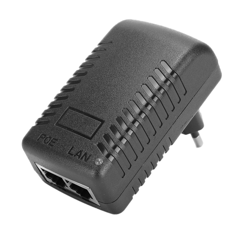 POE Injector DC 24V 1A Power Adapter Plug Optional