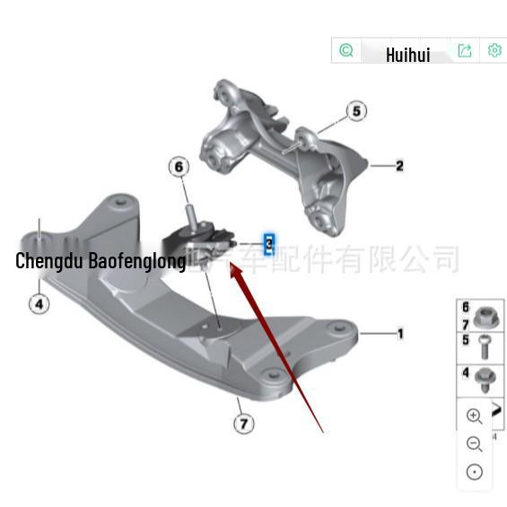 Transmission Mount Gearbox Rubber Bushing for BMW 3 Series F30/F35
