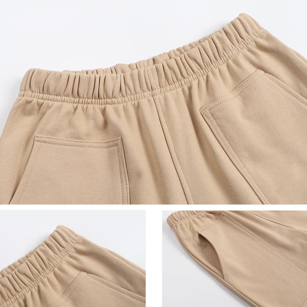 AMI Męskie codzienne spodenki z dużą kieszenią, luźne spodenki z czystej bawełny, sportowe, outdoorowe, codzienne spodenki do biegania