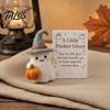 Handmade Wool Felt Ghost Little Pocket Ghost, Halloween Felted with Pumpkin, Mini Desk Ornament Plush Doll Inspirational Card, Emotional Support Gift