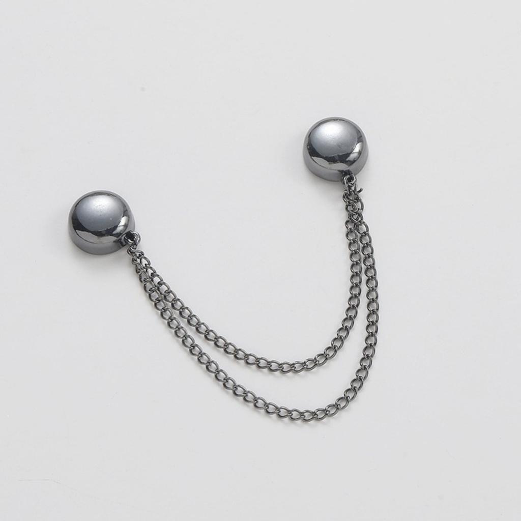 Magnetic Hem Clips for Clothes - No Sew Adjustable Shortening Tool for T-Shirts, Pants, Sleeves - Alloy Material - 2 Pack