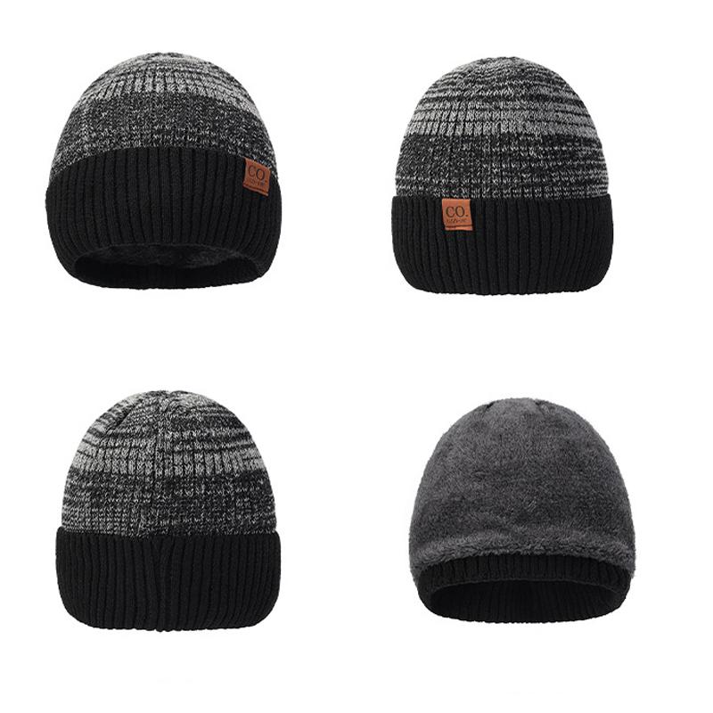 Winter Wollmütze Herren Outdoor Kälteschutz Ohr Farbe passend Strickmütze